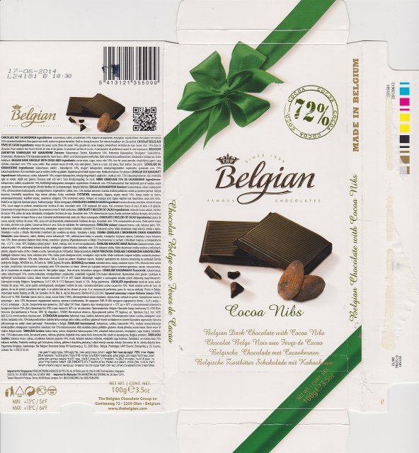 Belgian 2 Cocoa Nibs 72