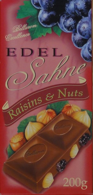 Bellarom srednie Excellence Edel sahne raisins & nuts_cr
