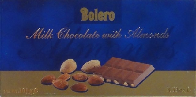 Bolero milk chocolate with almonds_cr