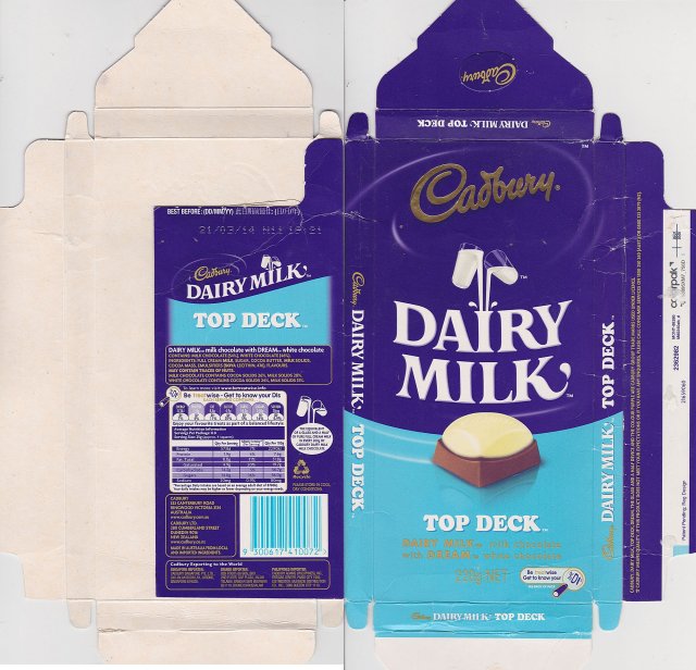 Cadburydairy milk top deck