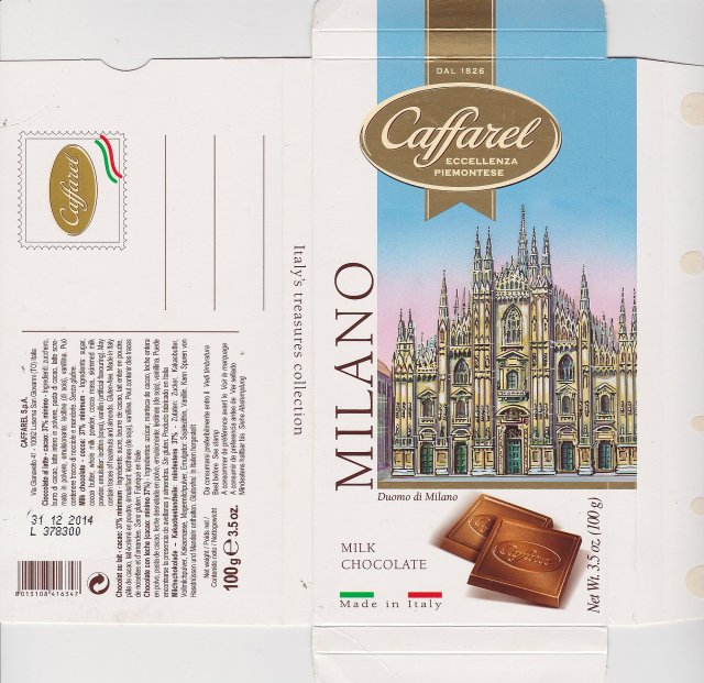 Caffarel eccellenza piemontese Duomo di Milano milk