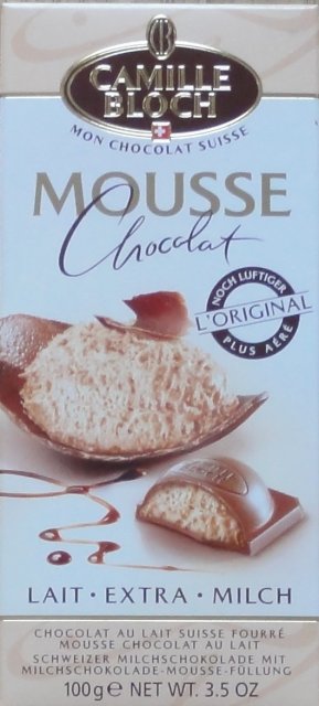 Camille Bloch pion 4 mousse chocolat
