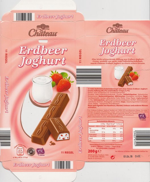Chateau pion Erdbeer Joghurt 105kcal DLG UTZ