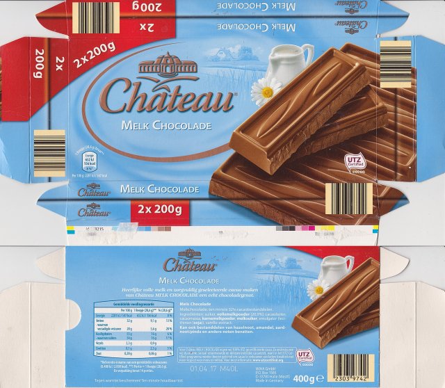 Chateau poziom kolko Melk Chocolade 156kcal UTZ