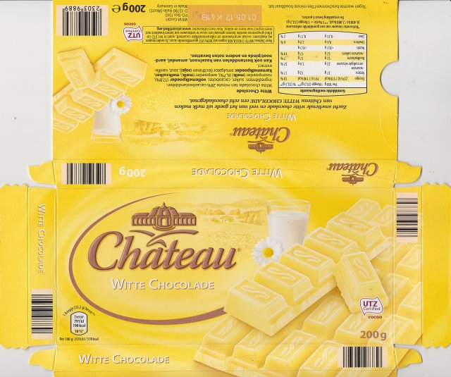 Chateau poziom kolko Witte Chocolade 190kcal UTZ
