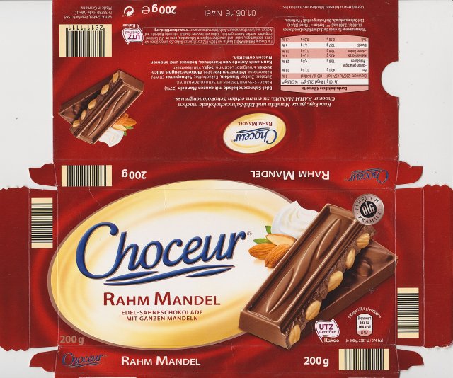 Choceur srednie poziom bez fali Rahm Mandel UTZ DLG 164kcal