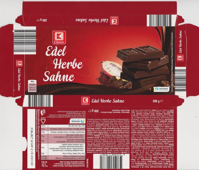 classic poziom 1 Edel Herba Sahne 563kcal fairtrade