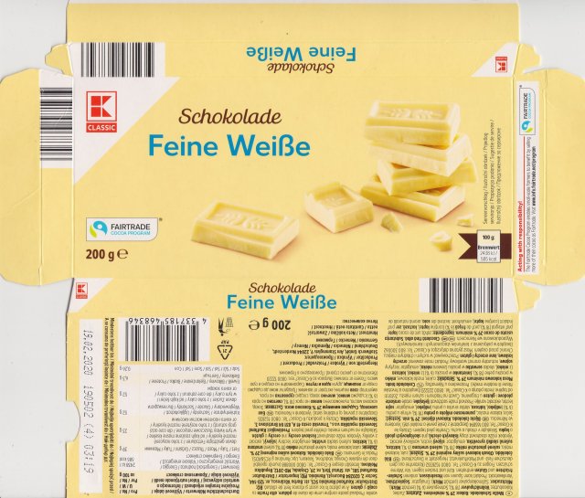 classic poziom 2 Feine Weisse 585kcal fairtrade