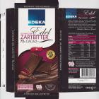 Edeka 2 Schweizer Edel Zartbitter 72 cacao 59kcal UTZ