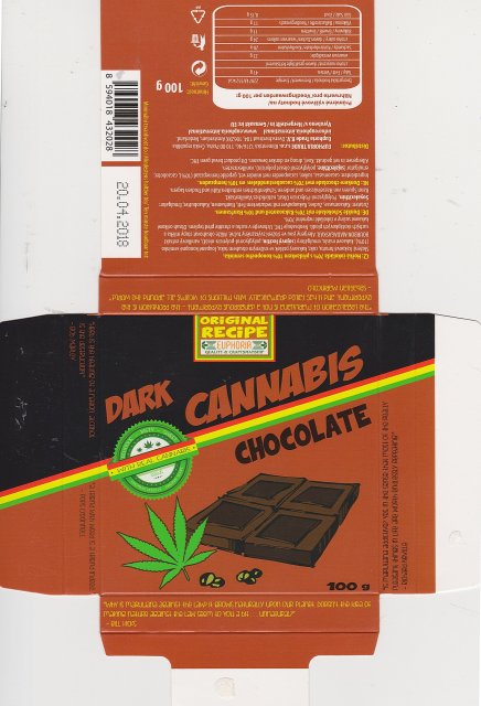 Euphoria dark cannabis chocolate