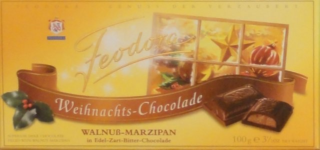 Feodora poziom 4 walnuss marzipan weihnahts Chokolade_cr