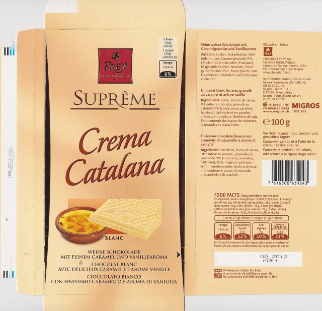 Frey pion Supreme 2 Crema Catalana 114kcal