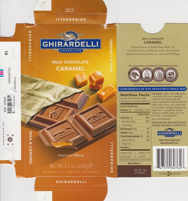 Ghirardelli 4 caramel milk chocolate