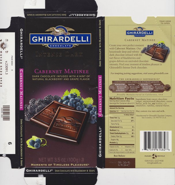 Ghirardelli 5 Intense Dark Cabernet Matinee