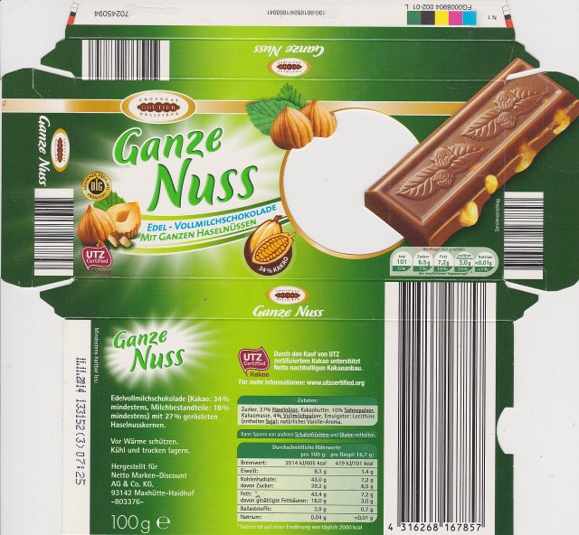 Goutier 1 Ganze Nuss 101kcal dlg utz