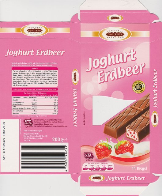 Goutier Joghurt Erdbeer 104kcal dlg UTZ