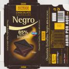 Hacendado Negro 85 de cacao intenso sin gluten