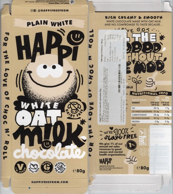 Happi white oat milk