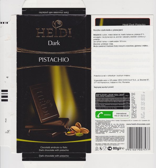 Heidi srednie dark pistachio