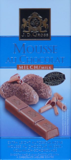 J D Gross Mousse au Chocolat 1 Milch Milk
