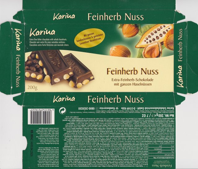 Karina srednie 1 Feinherb Nuss