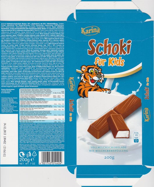 Karina srednie pion Schoki fur Kids 105kcal