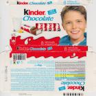 Kinder Chocolate prostokat niebieska milk cocoa 71kcal individually