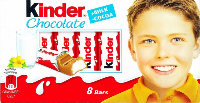 Kinder Chocolate prostokat zolta milk cocoa 71 kcal 4_cr