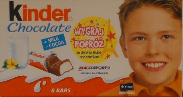 Kinder Chocolate prostokat zolta wygraj podroz_cr