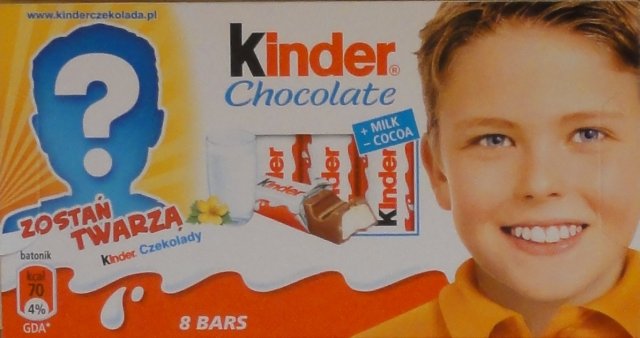 Kinder Chocolate prostokat zolta zostan twarza_cr