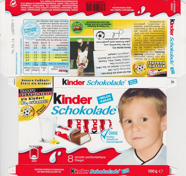 Kinder Schokolade prostokat Star Edition 70kcal ohne 1