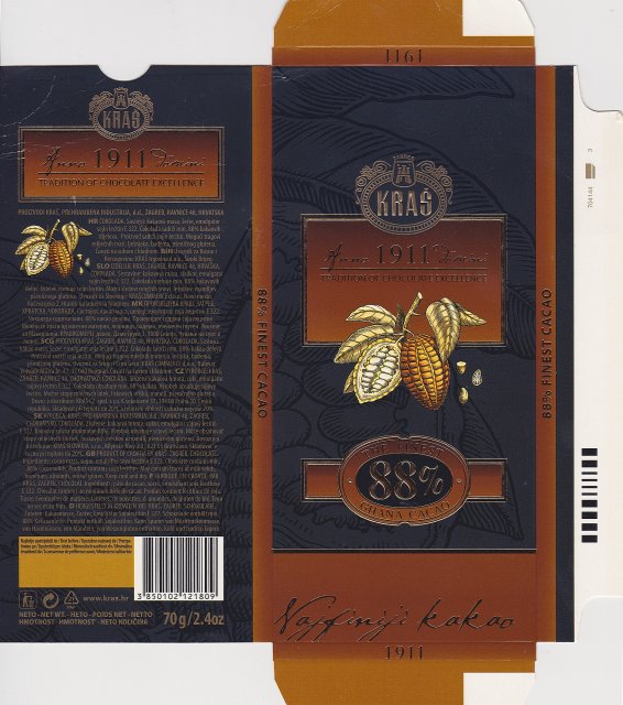 Kras 1918 finest 88 Ghana cacao