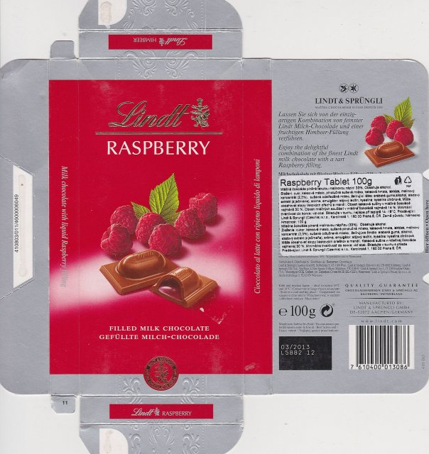 Lindt male pion 4 raspberry