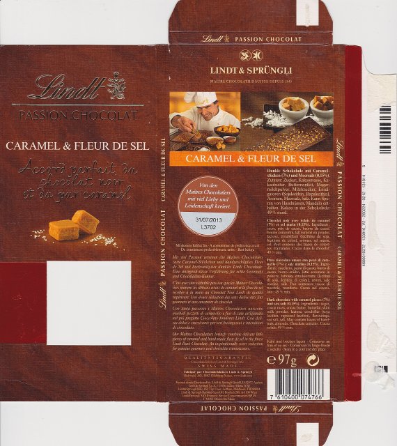 Lindt srednie Passion Chocolat Caramel Fleur de Sel