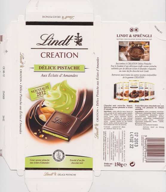 Lindt srednie creation 2 delice pistache