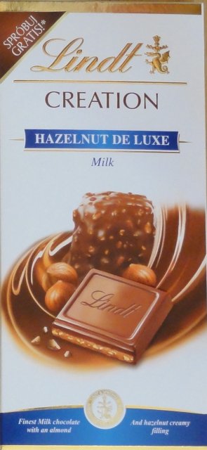 Lindt srednie creation 2 hazelnut de luxe milk sprobuj gratis
