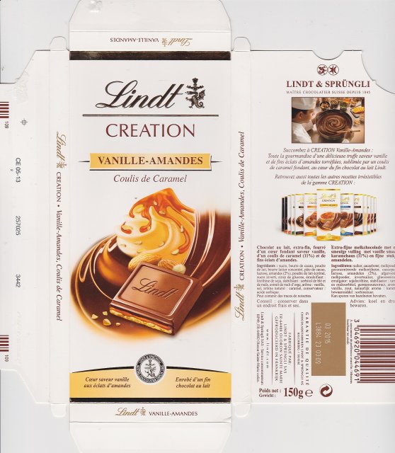 Lindt srednie creation 2 vanille-amandes