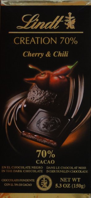 Lindt srednie czarne creation 70 cherry & chilli_cr