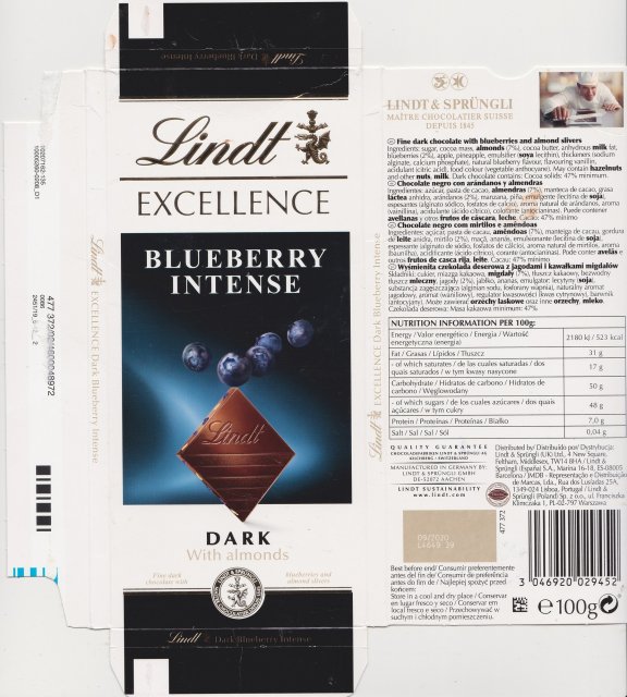 Lindt srednie excellence 1 bluberry intense dark with almonds 1