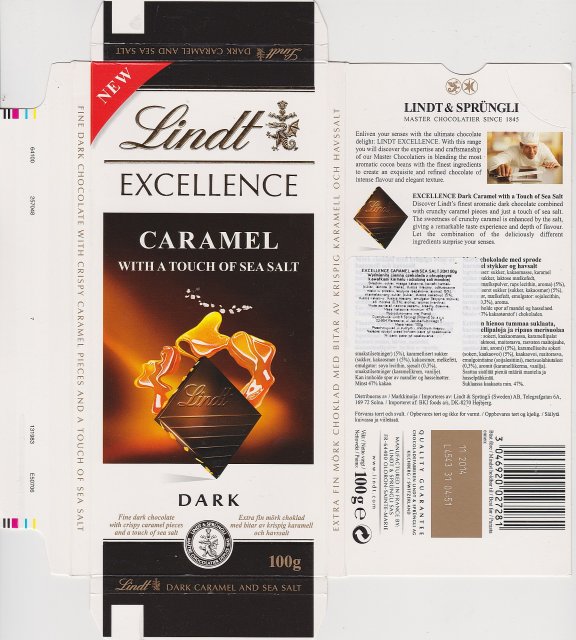 Lindt srednie excellence 1 caramel with a touch newr