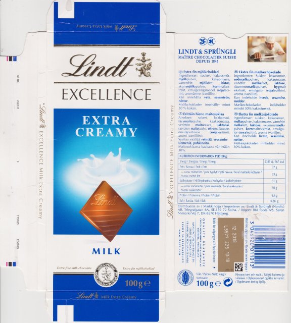 Lindt srednie excellence 1 extra creamy milk