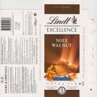 Lindt srednie excellence 1 noix walnut lait milk extra fin con...