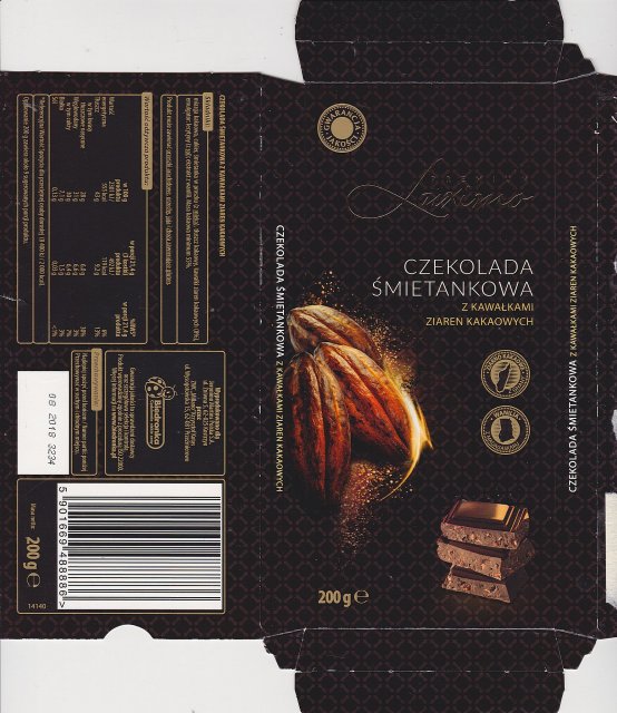 Luxima premium 4 Åmietankowa z kawaÅkami ziaren kakaowych