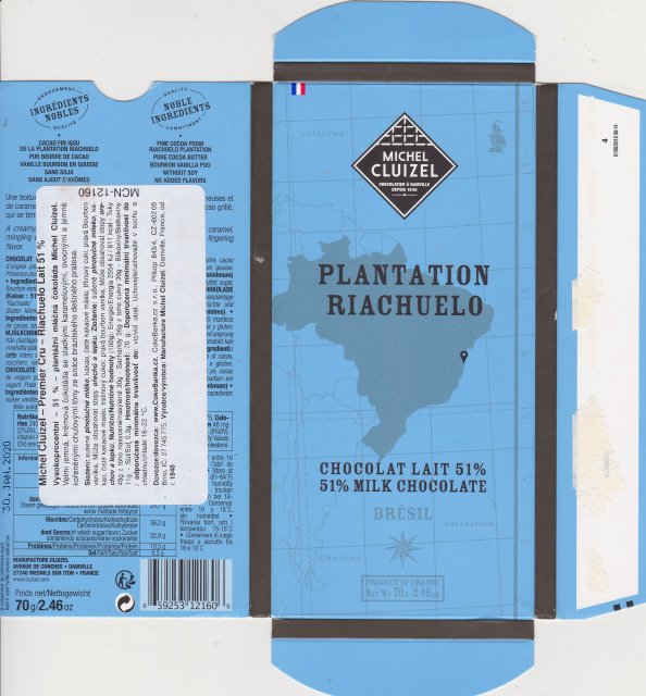 Michel Cluizel 5 Plantation Riachuelo milk 51