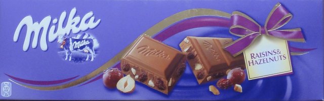 Milka duze 7 kokarda raisins & hazelnuts_cr