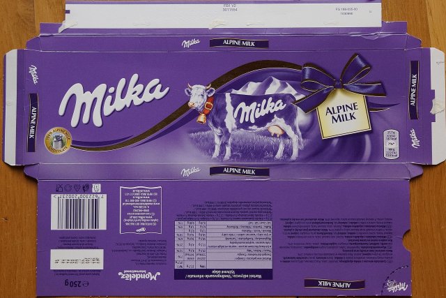 Milka duze kokarda alpine milk 147kcal alpine milk chocolate