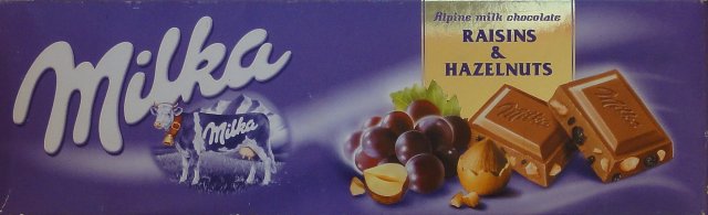 Milka duze kwadrat raisins & hazelnuts_cr