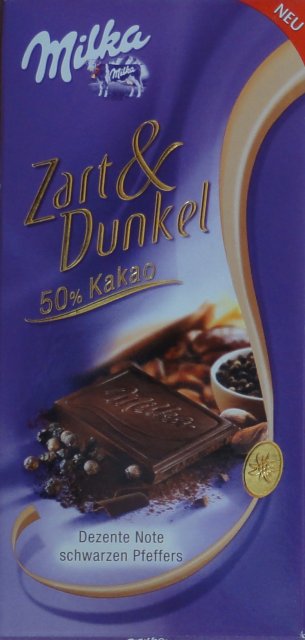 Milka srednie Amavel zart & dunkel 50 kakao dezente note schwarzen pfeffers_cr