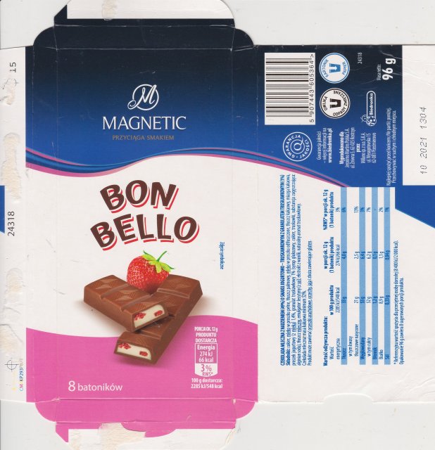 Millano Magnetic Bon Bello truskawkowe 66kcal