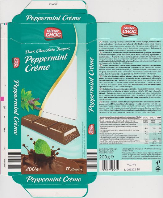 Mister Choc Peppermint Creme, M, boxes